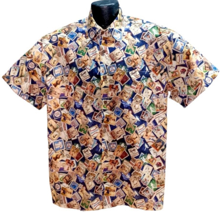 Baseball  Hawaiian shirt -Made in USA 100% Cotton